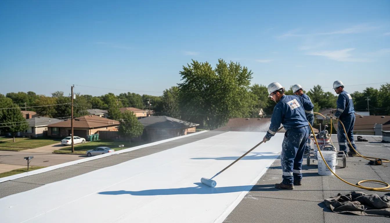 Commercial roof coating in Paola, KS near me